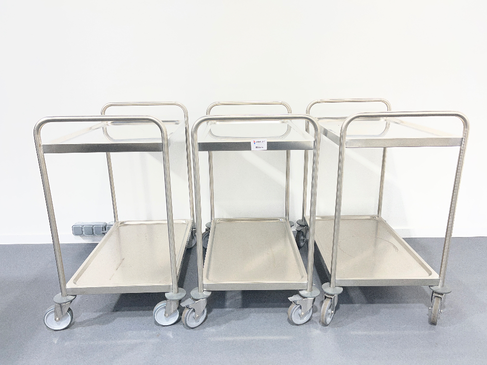 Image of Set of 3 Trolley ( 2 shelves 800 x 500 x 960 ) Carts, Racking, and Shelving